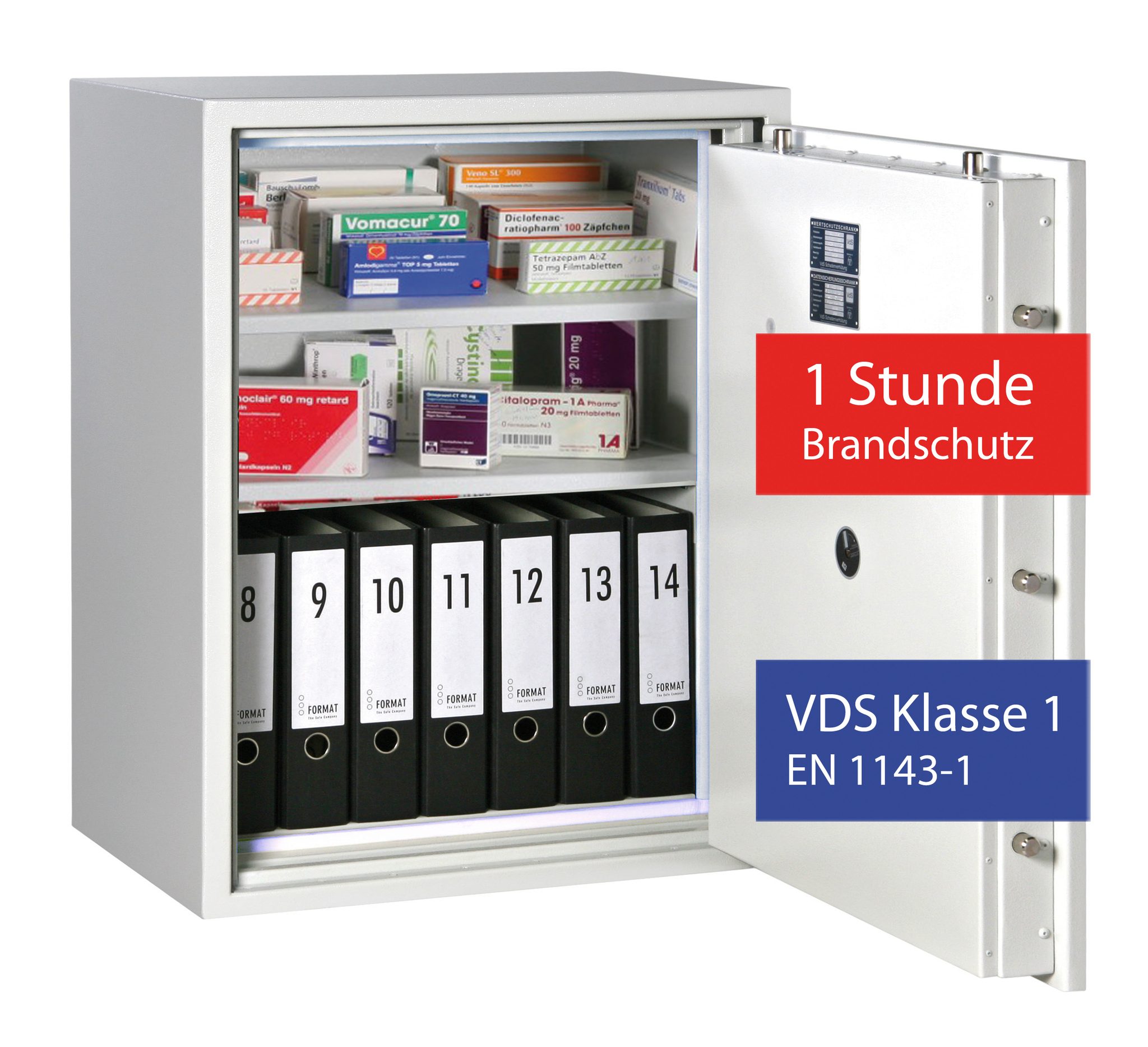 BTM Tresor mit Feuerschutz 1 Stunde EN 1143-1 Grad I - Bild 1