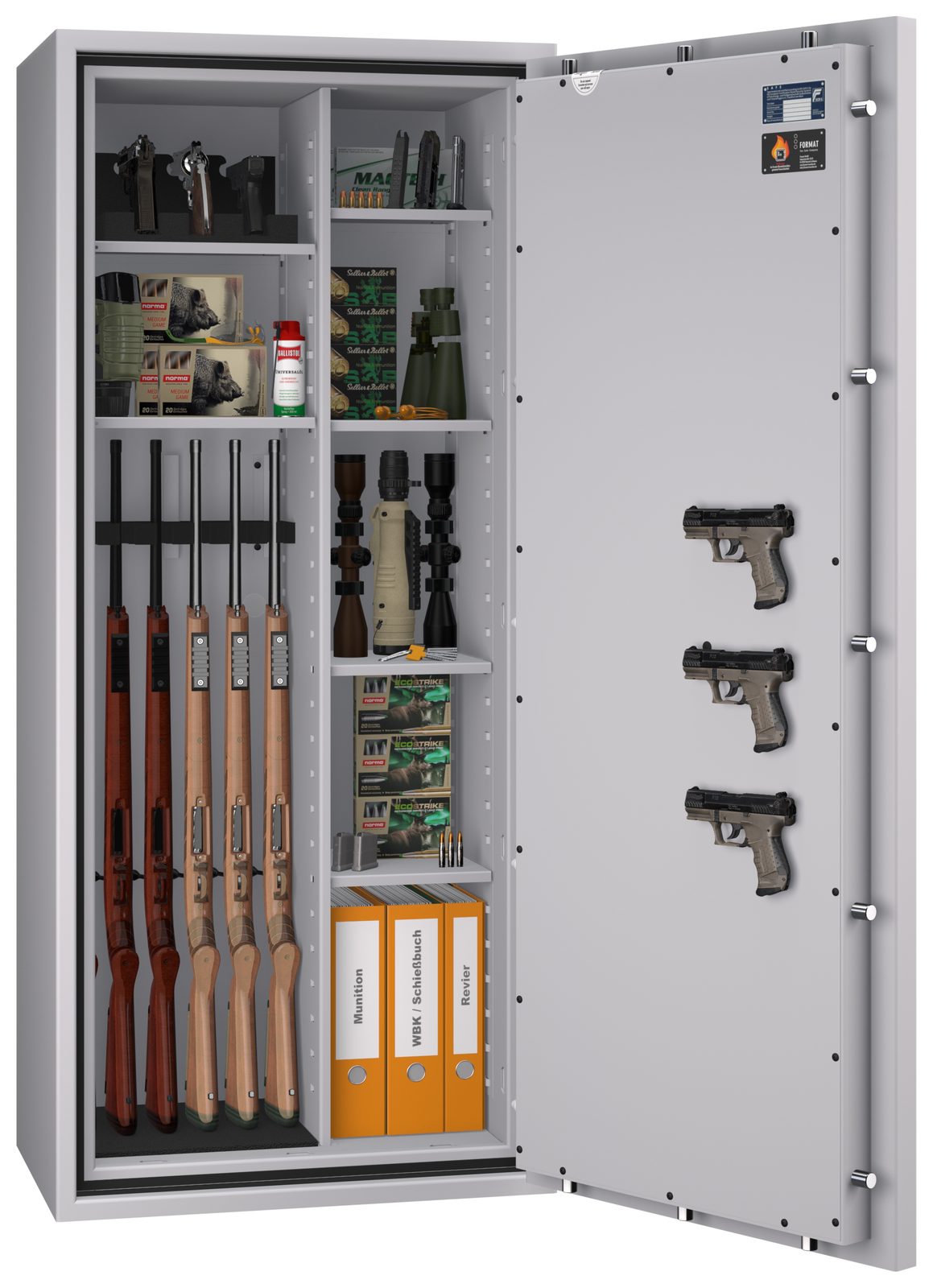 Feuerschutz Waffenschrank Gun Safe Pro 1-6 Kombi Klasse 1