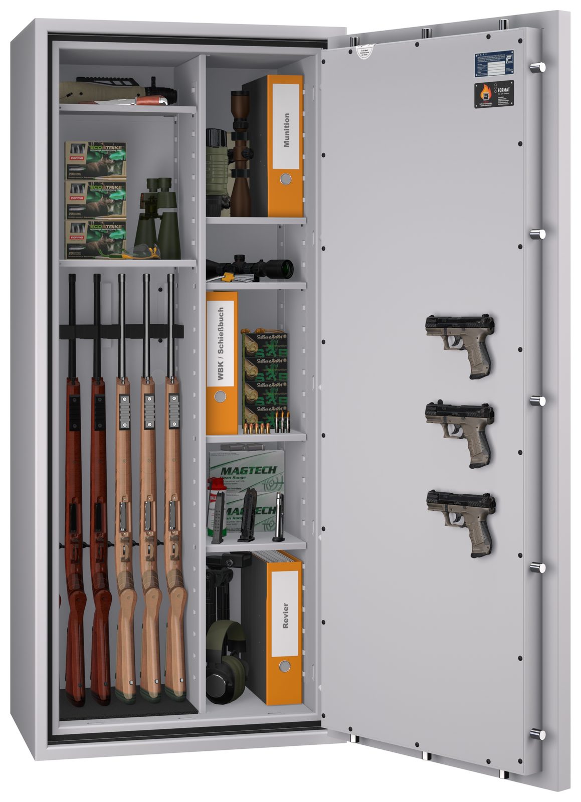 Feuerschutz Waffenschrank Gun Safe Pro 1-6 Kombi Klasse 1 - Vorschau 3