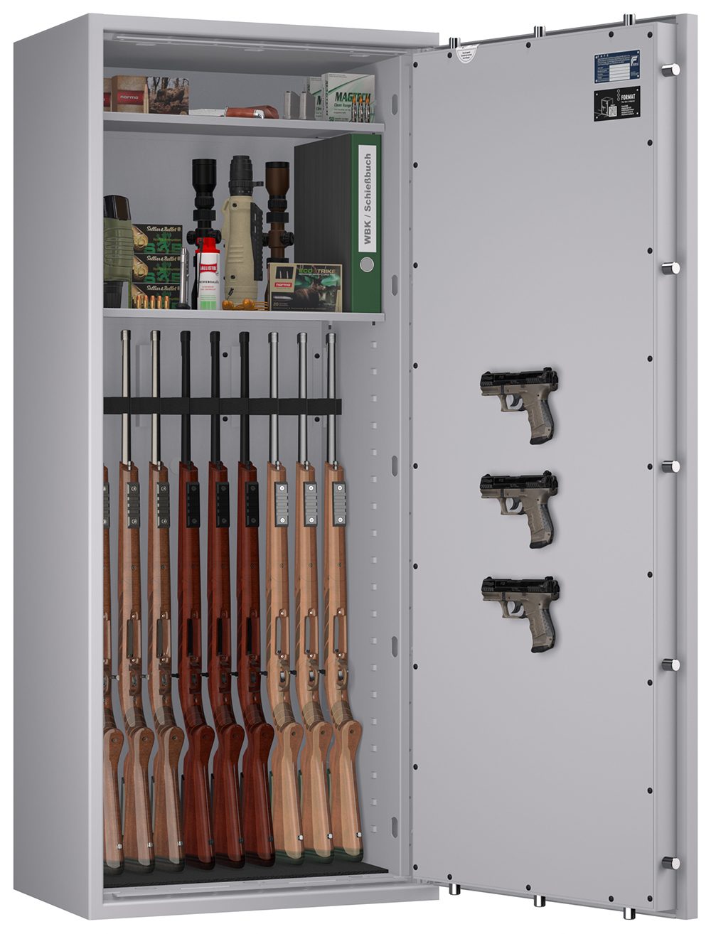 Waffenschrank EN 1143-1 Capriolo 2 für 10 Langwaffen - Vorschau 6