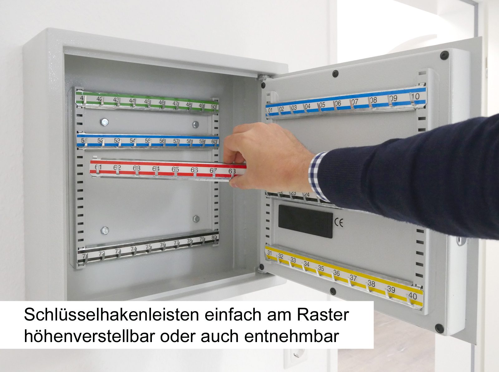 Schlüsselschrank SLE 80 mit Einwurfschacht und Elektronikschloss - Vorschau 6