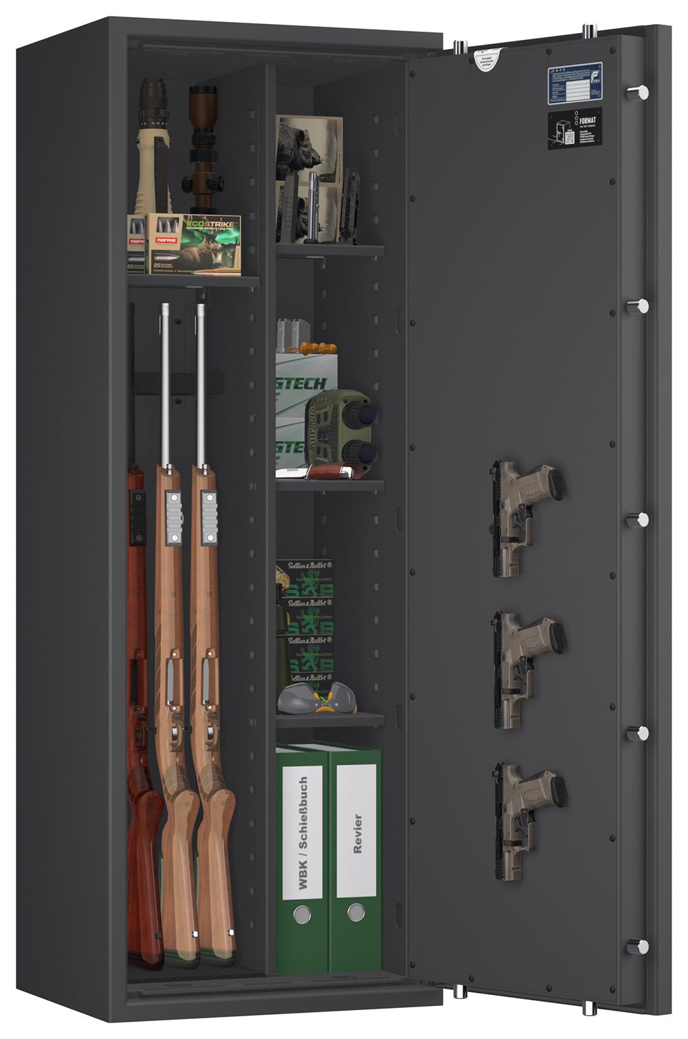 Waffenschrank EN 1143-1 Capriolo 6 Kombi Biometrie SECU SELO B V.2 FP - Bild 1