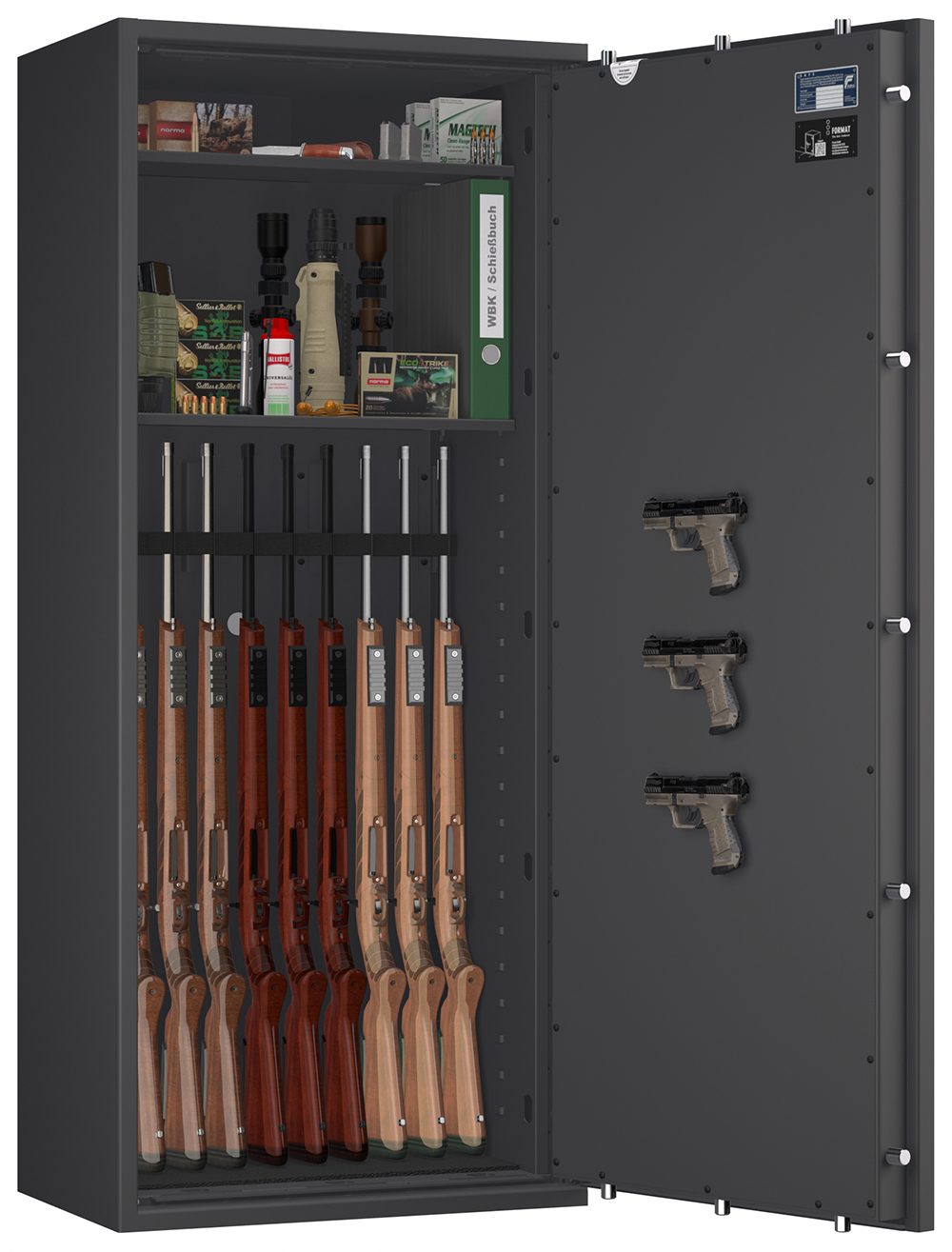 Waffenschrank EN 1143-1 Capriolo 2-10 WH Biometrie SECU SELO B V.2 FP - Bild 1