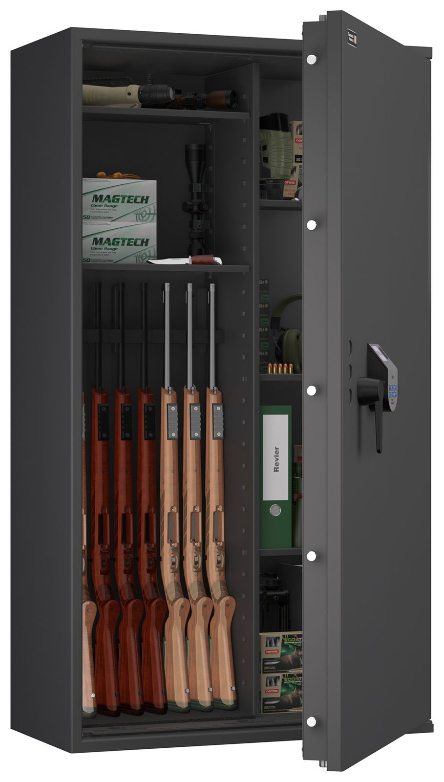 Waffenschrank EN 1143-1 Capriolo 5 Kombi Biometrie SECU SELO B V.2 FP - Vorschau 6
