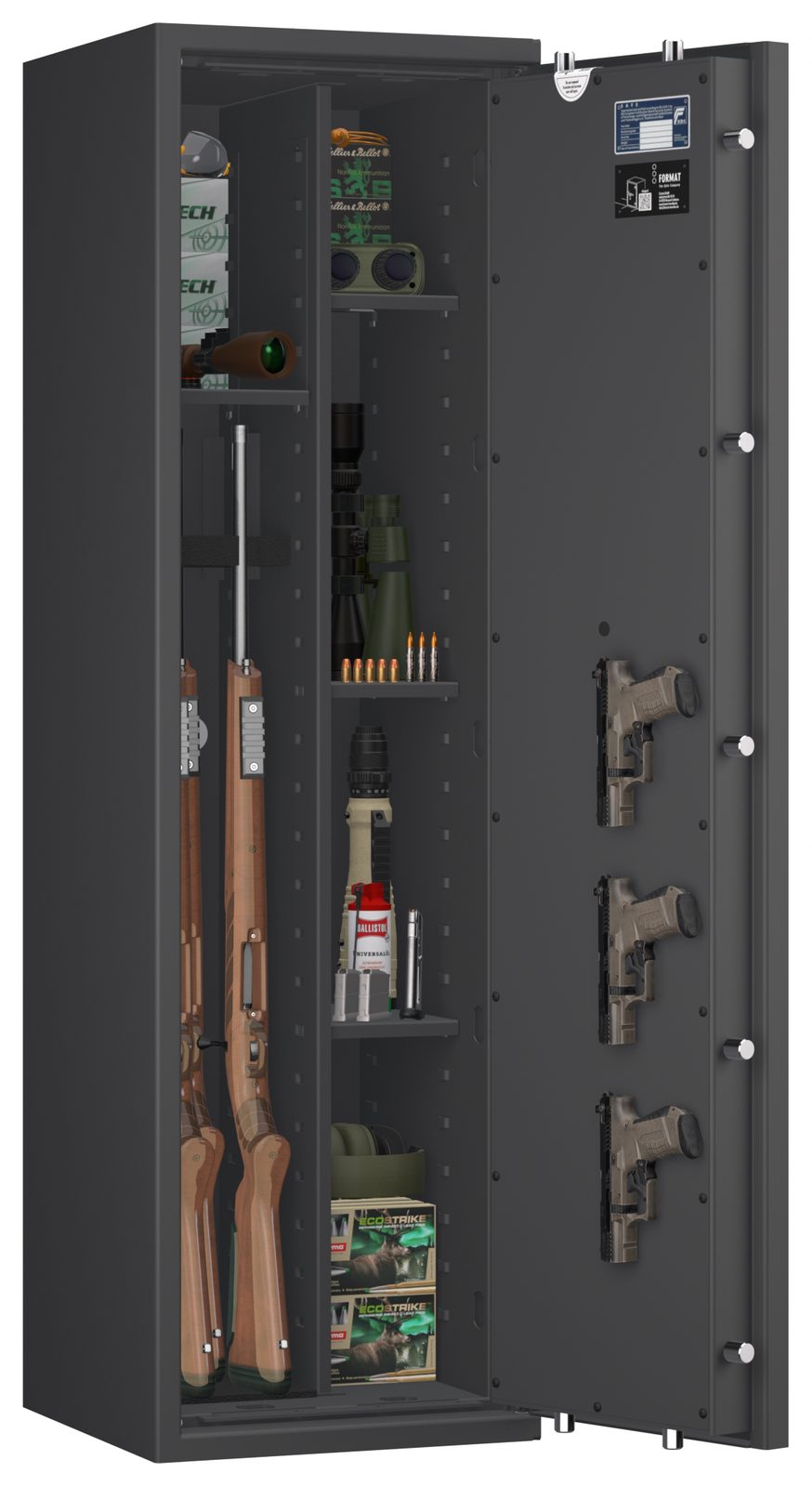Waffenschrank EN 1143-1 Capriolo 8 Kombi Biometrie SECU SELO B V.2 FP - Bild 1