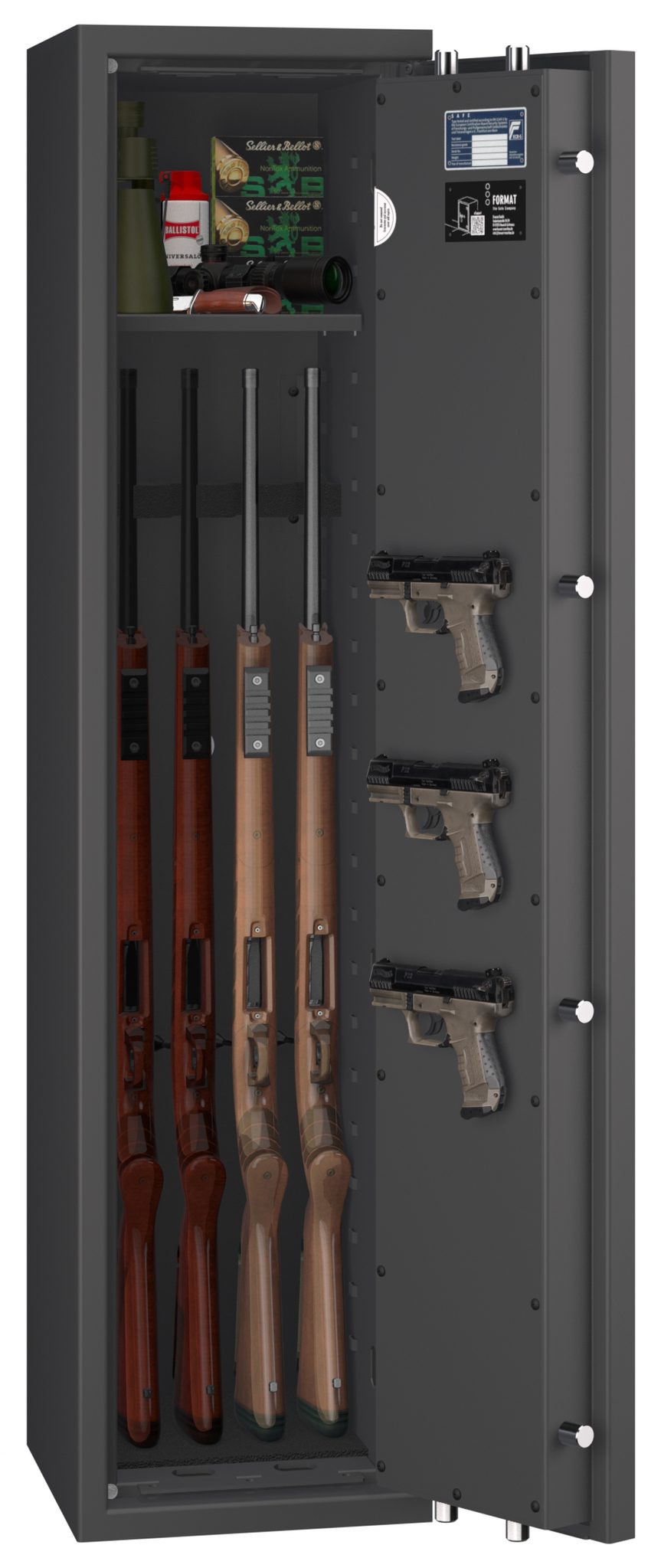 Waffenschrank EN 1143-1 Gun Safe 0-4 mit Zahlenschloss