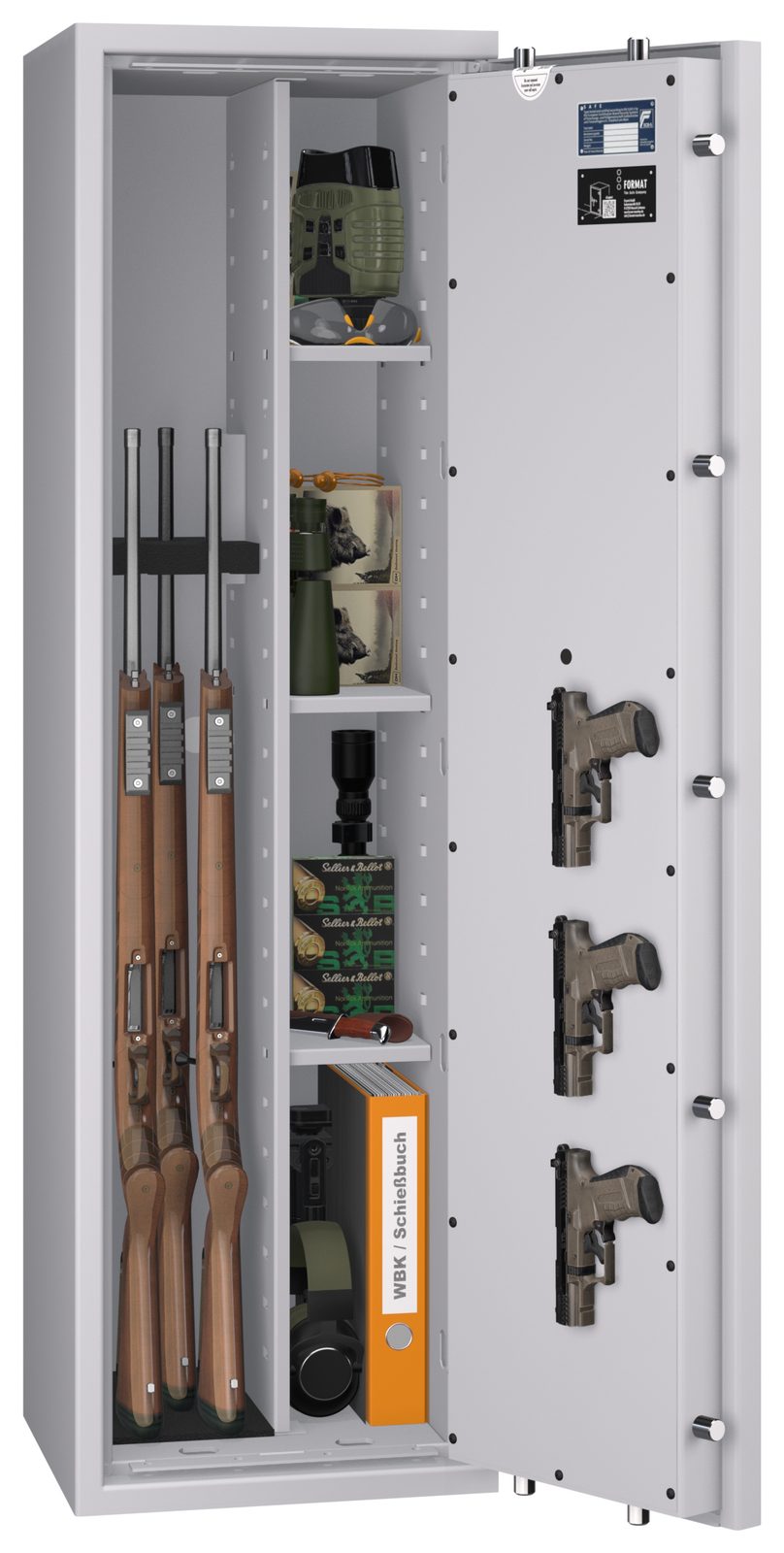 Waffenschrank EN 1143-1 Gun Safe 0 /1-3 Kombi mit Regalteil - Vorschau 7