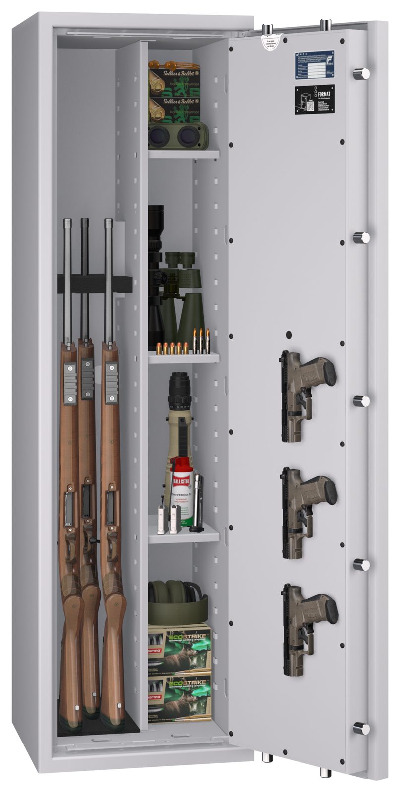 Waffenschrank EN 1143-1 Gun Safe 0 /1-3 Kombi mit Regalteil - Vorschau 8